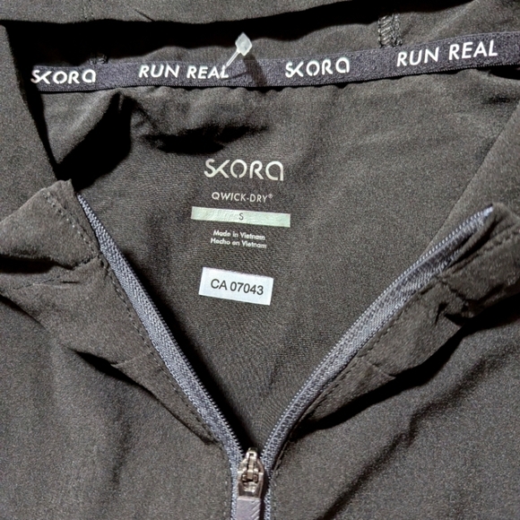 Skora Running Pullover Black Jacket Size S - Picture 7 of 10